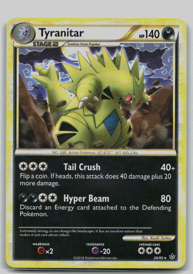 Pokemon TCG Tyranitar Unleashed 26/95 NM