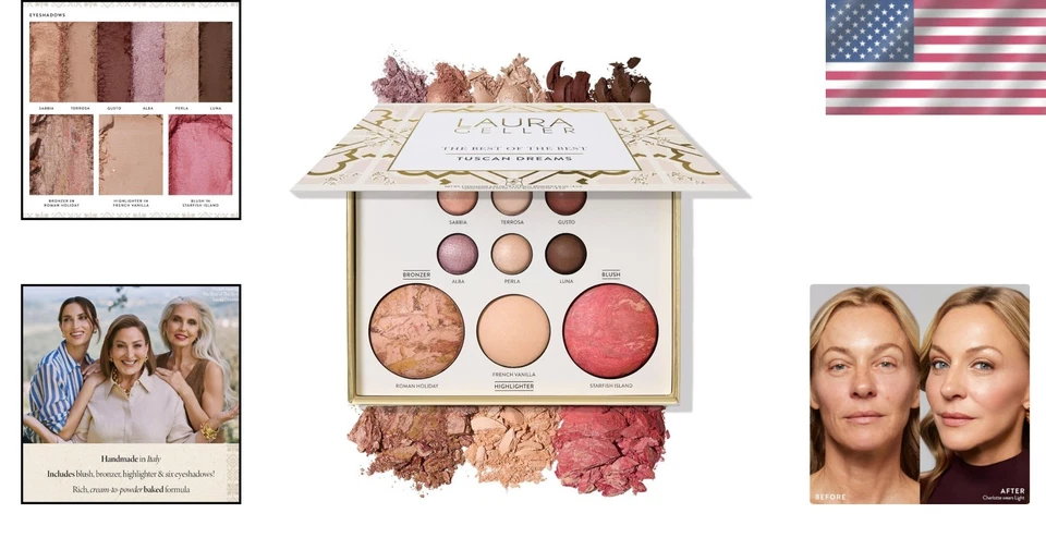 Complete Tuscan Dreams Makeup Palette: Bronzer, Blush, Highlighter & Eyeshadows - Image 2 of 4