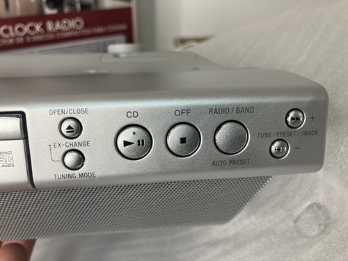 Sony Under Cabinet Kitchen FM/AM Stereo 3 Disc CD Clock Radio ICF-CDK70~ New~NOB - Picture 13 of 24