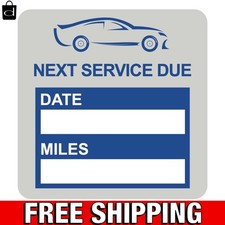 Oil Change Stickers, Static Cling 120 Count 2X2 Inches Oil Change Reminder