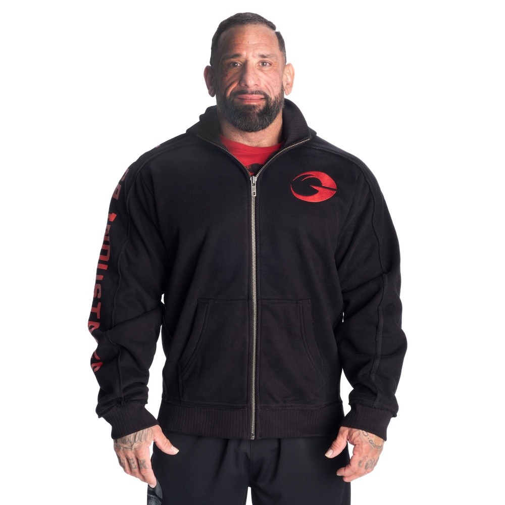 GASP Pro GASP Hood Black-Red Bodybuilding Herren Kapuzenpullover mit Zipper 38590₽