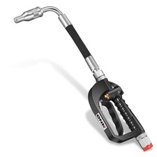 Silver 0.75" 30L/Min 70Bar Adjustable Fuel Filler Gun Oil Diesel Gasoline Nozzle