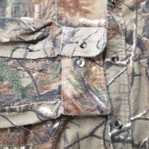 Vintage Remington Men's 3XL Real Tree Camouflage Long Sleeve Button Shirt Cotton - Picture 6 of 13