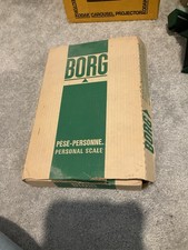 Vintage Borg Personal Scale White Made In USA New In Box Never Used