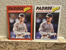 2026 Topps Heritage - Jackson Merrill #351 Red Border, Enterprise, Base Padres
