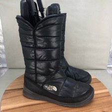 The North Face Nuptse Purna II Black Puffer Winter Boots Womens 10 Insulated