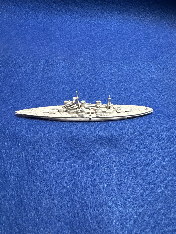 GHQ Micronauts WWII  1/2400, HMS KGV,  British BB, cleaned, assembled, primed #1