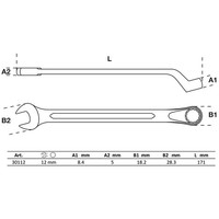 BGS Maul-RingschlüSsel GekröPft SW 12 Mm - 30112