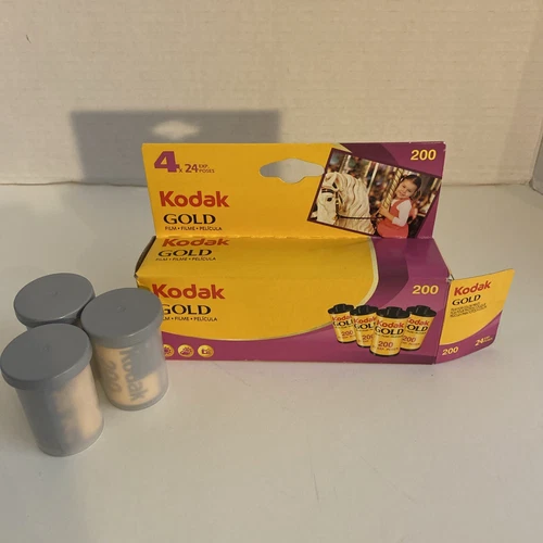 Kodak 200 Speed -24 Exp Gold- 3 Rolls - Expiration 8/2012 Open Box