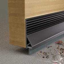 39” Under Door Draft Stopper with Brush,Bottom of Door Sweeps for Exterior & ...