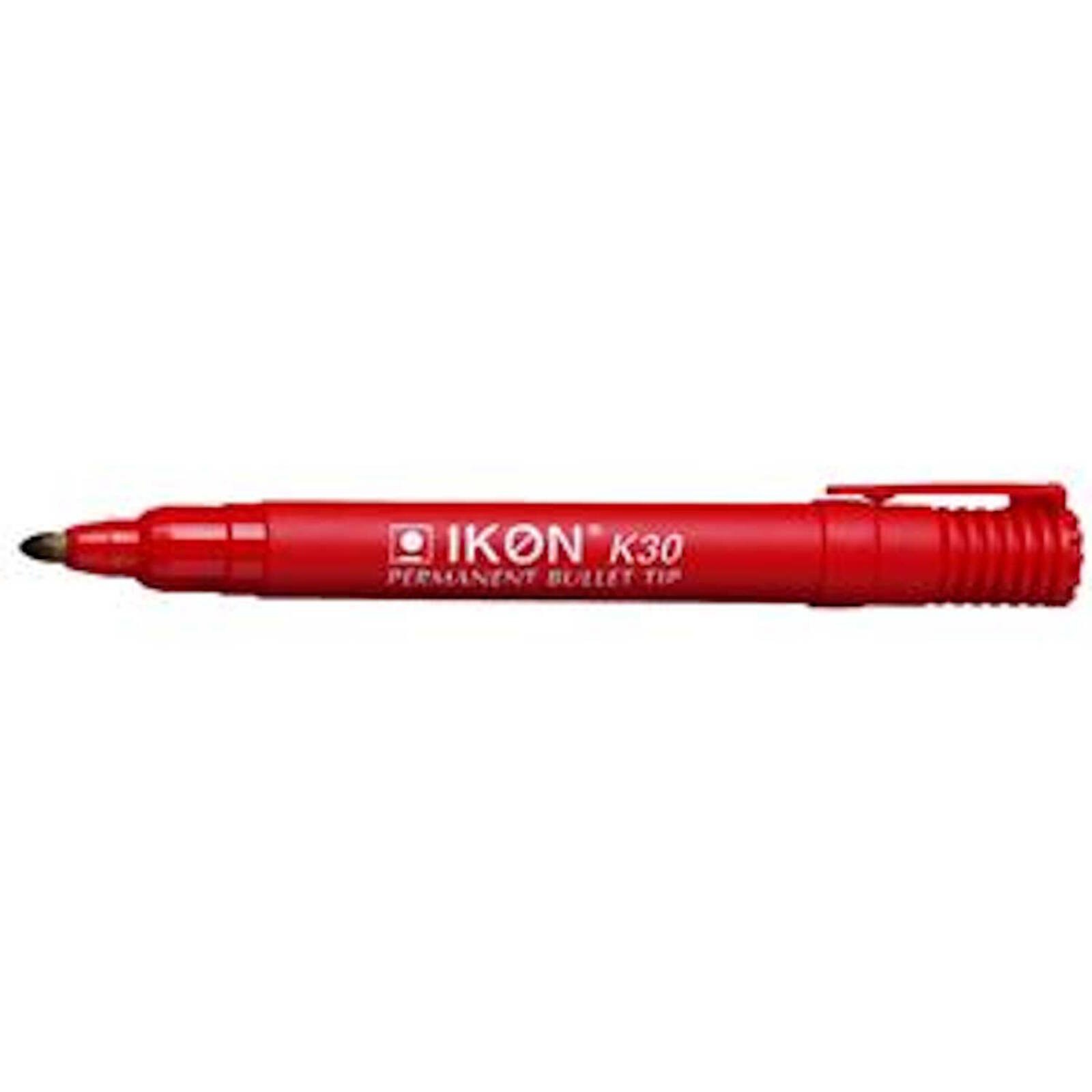 ValueX Red Bullet Tip Permanent Markers (Pack 10)