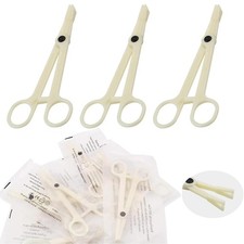 Disposable Piercing Clamps - 25Pcs Piercing Forceps Rounded Slotted Septum Cl...