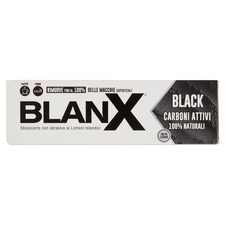 BlanX Dentifricio Black Dentifricio Sbiancante e Antimacchia Con Carboni Attivi