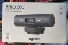 Brand New-Sealed Logitech BRIO 500 Webcam Graphite 960001493