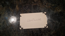 ART COULTER SIGNED 3x5 INDEX CARD NY RANGERS 1940 STANLEY CUP AUTOGRAPH AUTO