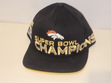 Denver Broncos Hat Cap Snap Back Black Gold Super Bowl Football NFL Youth