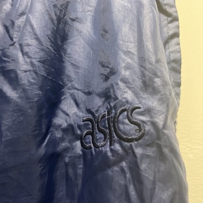 Vintage ASICS Track Pants Blue Small Men's 90s Nylon Windbreaker Track Pants
