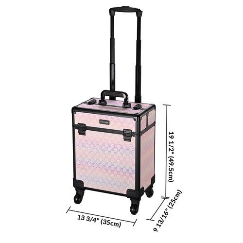 Byootique 3-Piece Makeup Train Cases Cosmetic Organizer Kit Blush ForgetMeNo - Picture 6 of 9