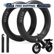 NAIXTYRE 2 Pack 16x4.0 Inch Fat Tire Bike Inner Tubes Heavy-Duty Butyl Rubber