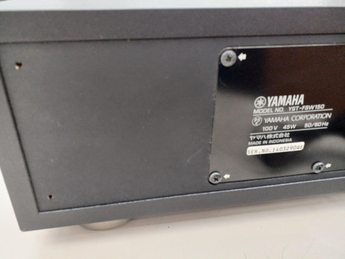 USED Yamaha YST-FSW150 Powered Subwoofer space-saving Black | eBay