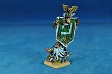 Warhammer painted Dwarf Thane with Army Battle Standard