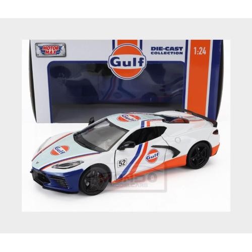 1:24 MOTORMAX Chevrolet Corvette C8 #52 Gulf Racing 2020 MTM79664 - Foto 2 di 2
