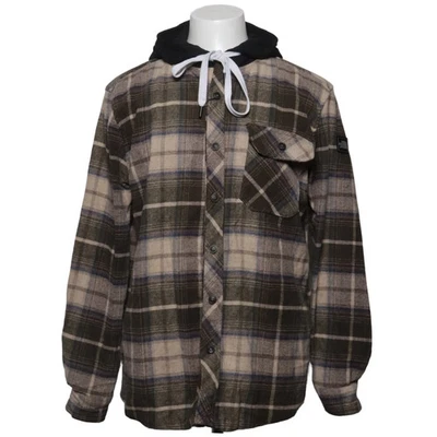 The North Face, chemise, homme, taille : M, vert/beige/bleu, polyester #eC5 - Photo 1/4