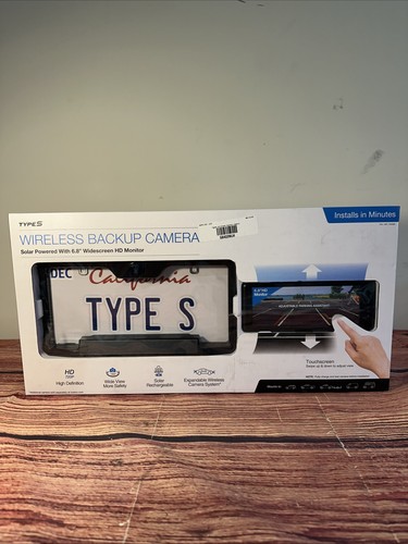Type S Wireless Backup Camera Solar 6.8” Widescreen HD Monitor - Picture 2 of 8