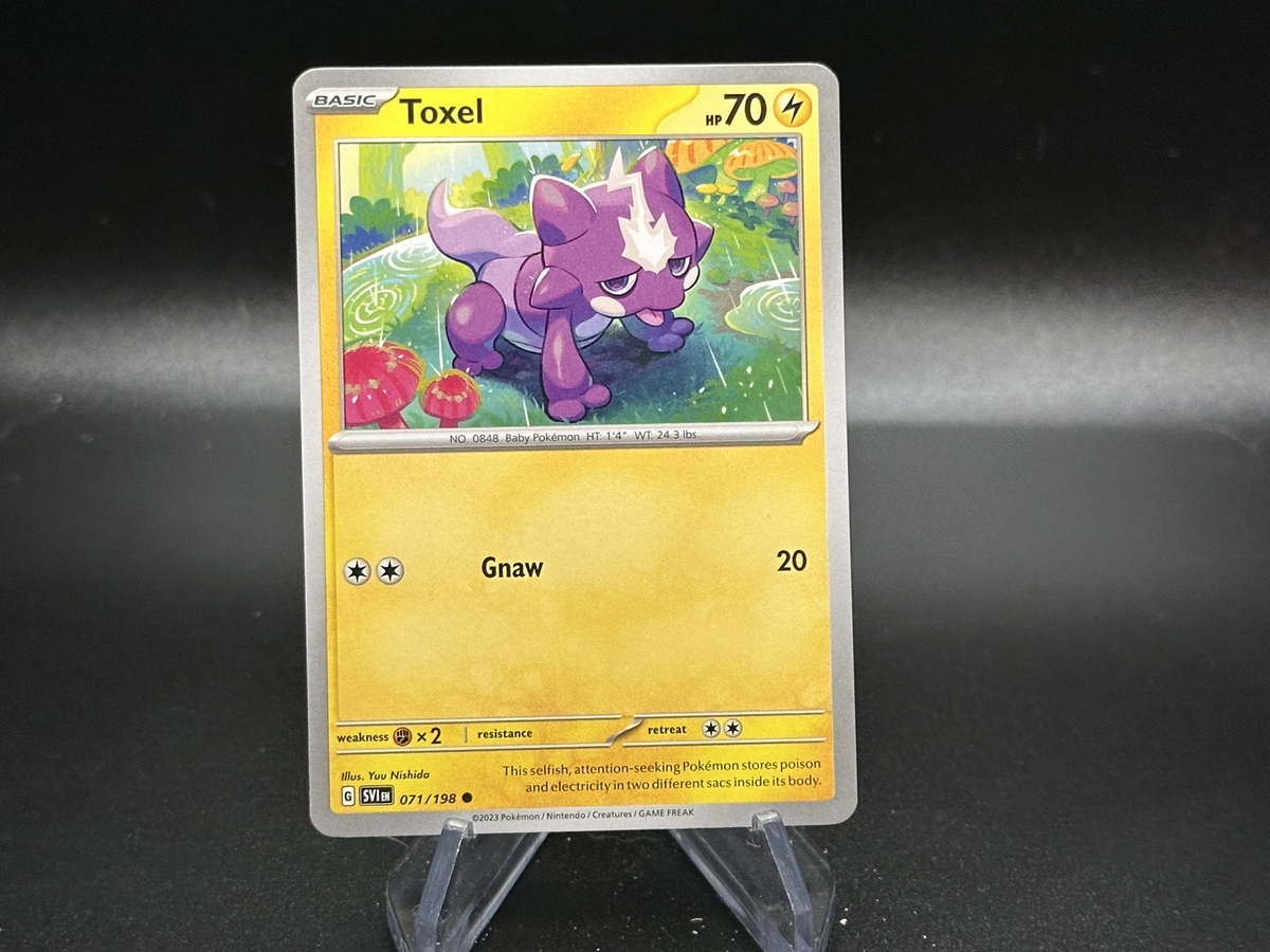 toxel pokemon card price Trading Game Paldean Fates Shiny Rare #140 [Electric] Toxel (105) - SWSH08: Fusion