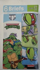 Teenage Mutant Ninja Turtles 6 Briefs Sise 2T 3T 100 Cotton New