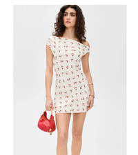 Reformation Kristine Convertible Neck Minidress