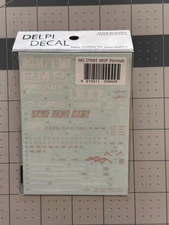 Delpi Decal Gundam Waterslide Decals Master Grade (MG) Size Various Options