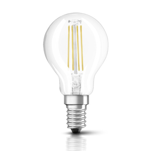 Bellalux Led Filament Leuchtmittel Tropfen 2,5W =25W E14 Klar 827 Warmweiß 2700K-image