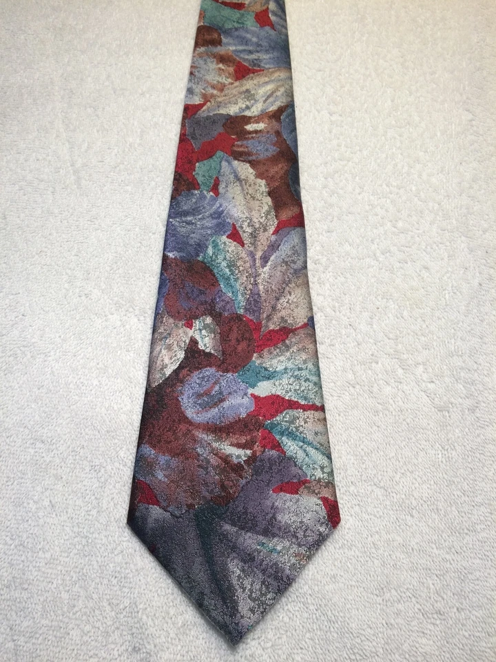 PIERRE CARDIN MENS TIE 3.75 X 56 AUTUMN FLORAL DESIGN Foto 2 de 4