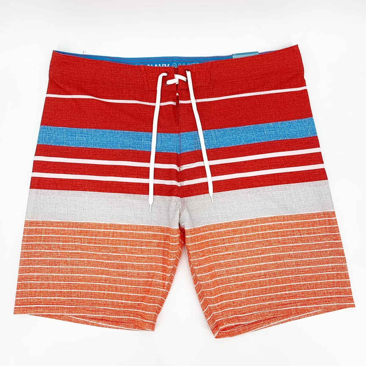 Old Navy Board Shorts Size 40 Mens Patterned Built In Flex Striped
