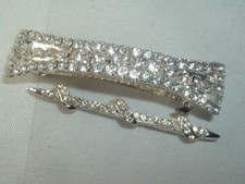 VINTAGE RHINESTONE HAIR BARRETTE BOBBY PIN UP DO HAIR ACCESSORY