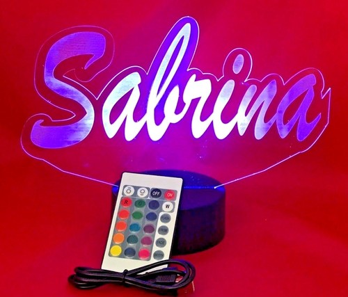 Leuchtlampe Name Form Lichtlampe LED mit Fernbedienung personalisierte Nacht beliebiger Name - Bild 11 von 12