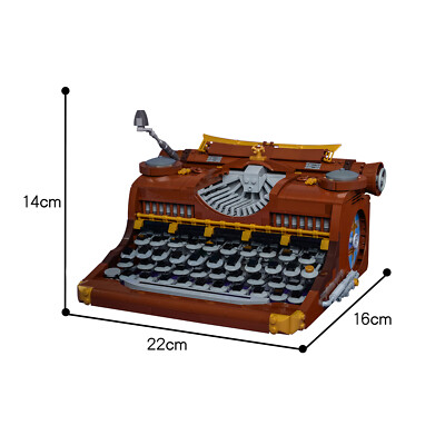 ZITIANYOUBUILD Retro Typewriter Modell für Collection 1375 Stück C5692