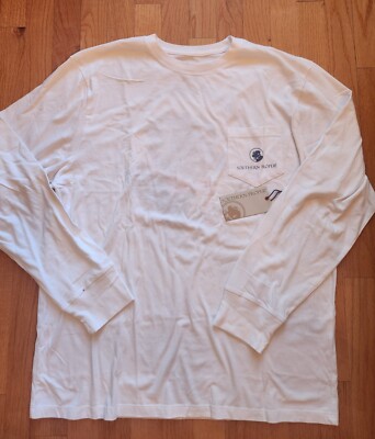 Men's Southern Proper Front Pocket Tee Shirt Dog Long Sleeve Sz Large, NWT