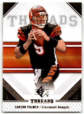 2009 SP Threads Carson Palmer Cincinnati Bengals #16