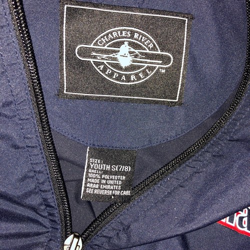 GK Charles River Pack-N-Go Pullover Kind Small Navy TEAM USA Gymnastik Logo CS - Bild 8 von 9