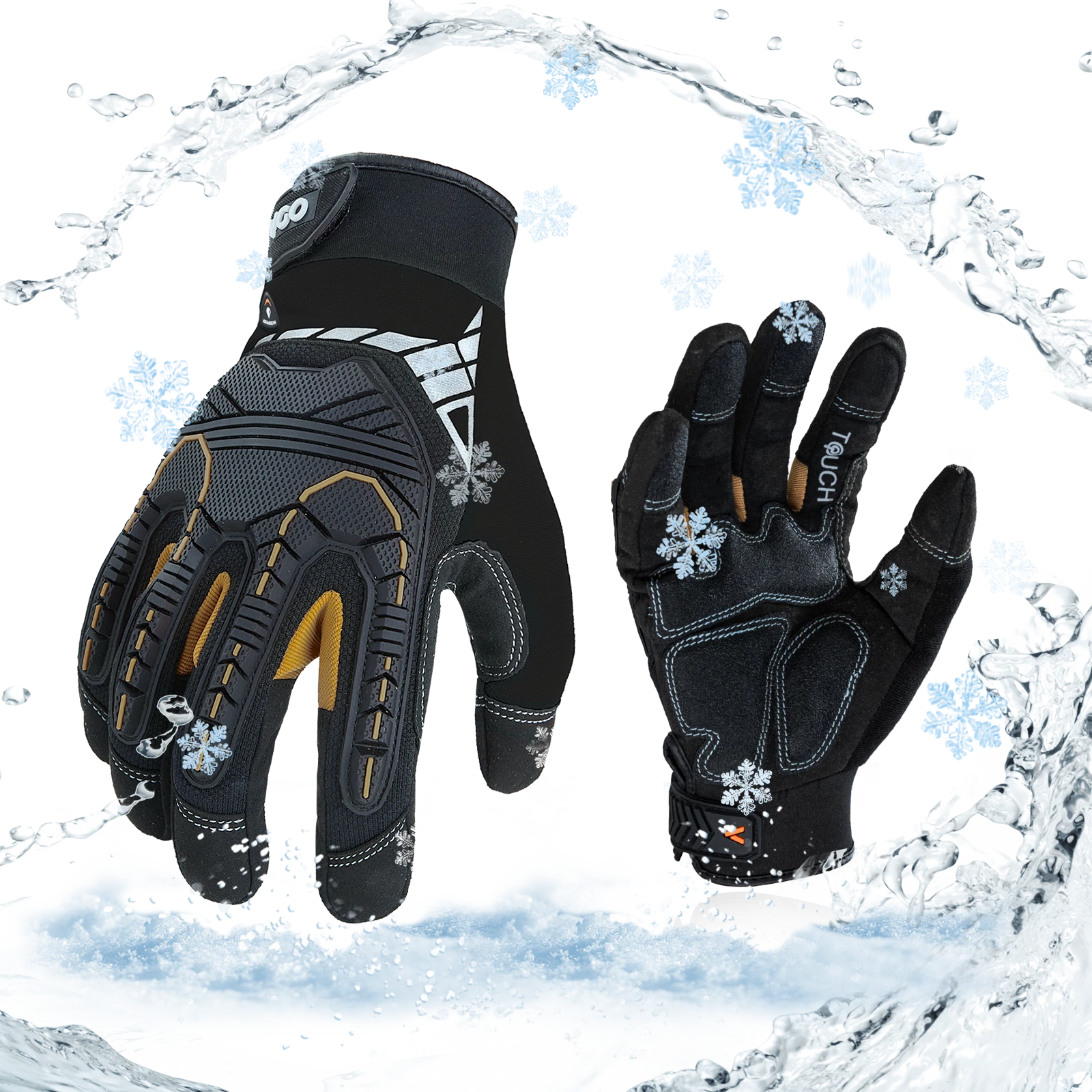 Vgo 1 Pair 32°F Waterproof Heavy-Duty Winter Mechanic Glove w/3M liner(SL8849FW)
Opens in a new wind