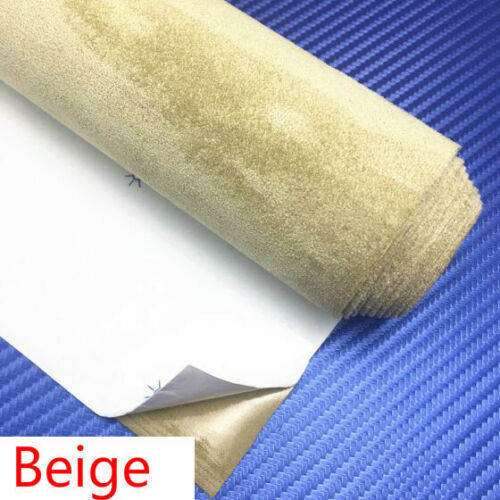 Self Adhesive Faux Suede Fabric Wrap Film Sticker Stretch for Car Interior Decor - Picture 12 of 34