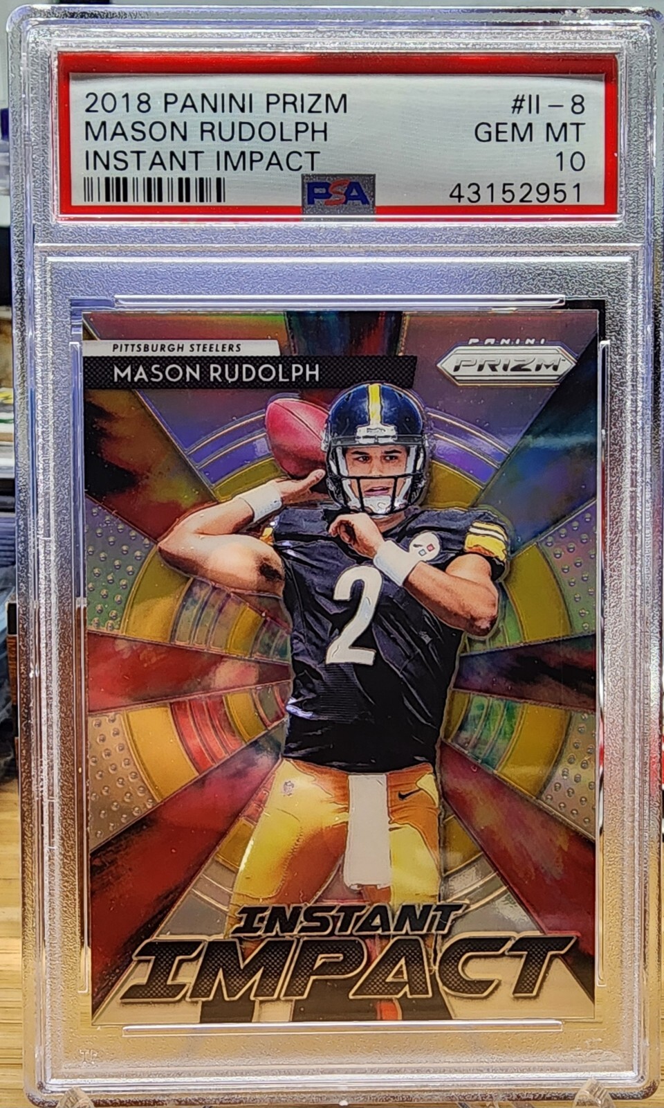 Mason Rudolph Panini Prizm Instant Impact #II8 Base