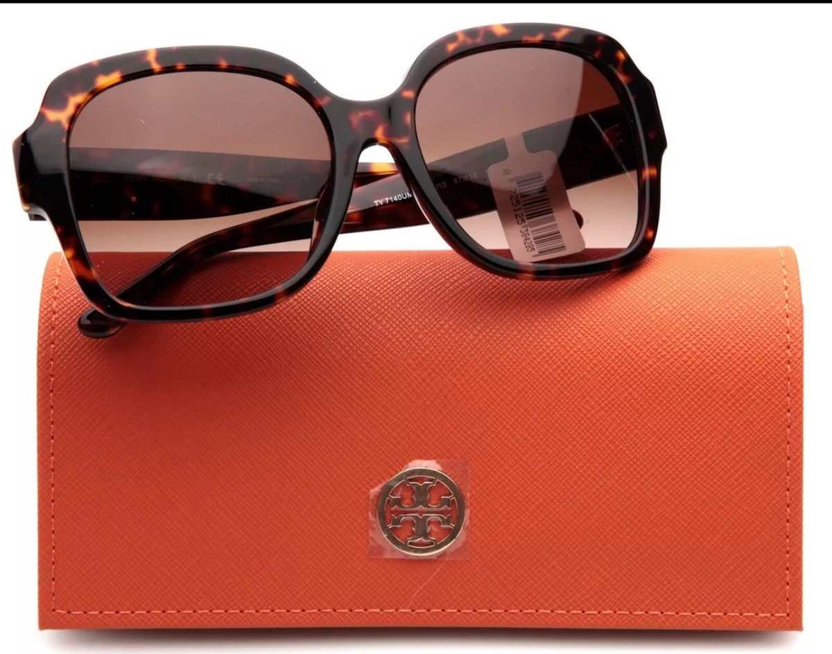 Tory Burch Tortoise Frame Sunglasses SQUARE DARK TORTOISE POLARIZED 7179U172883 TORY BURCH main image 2