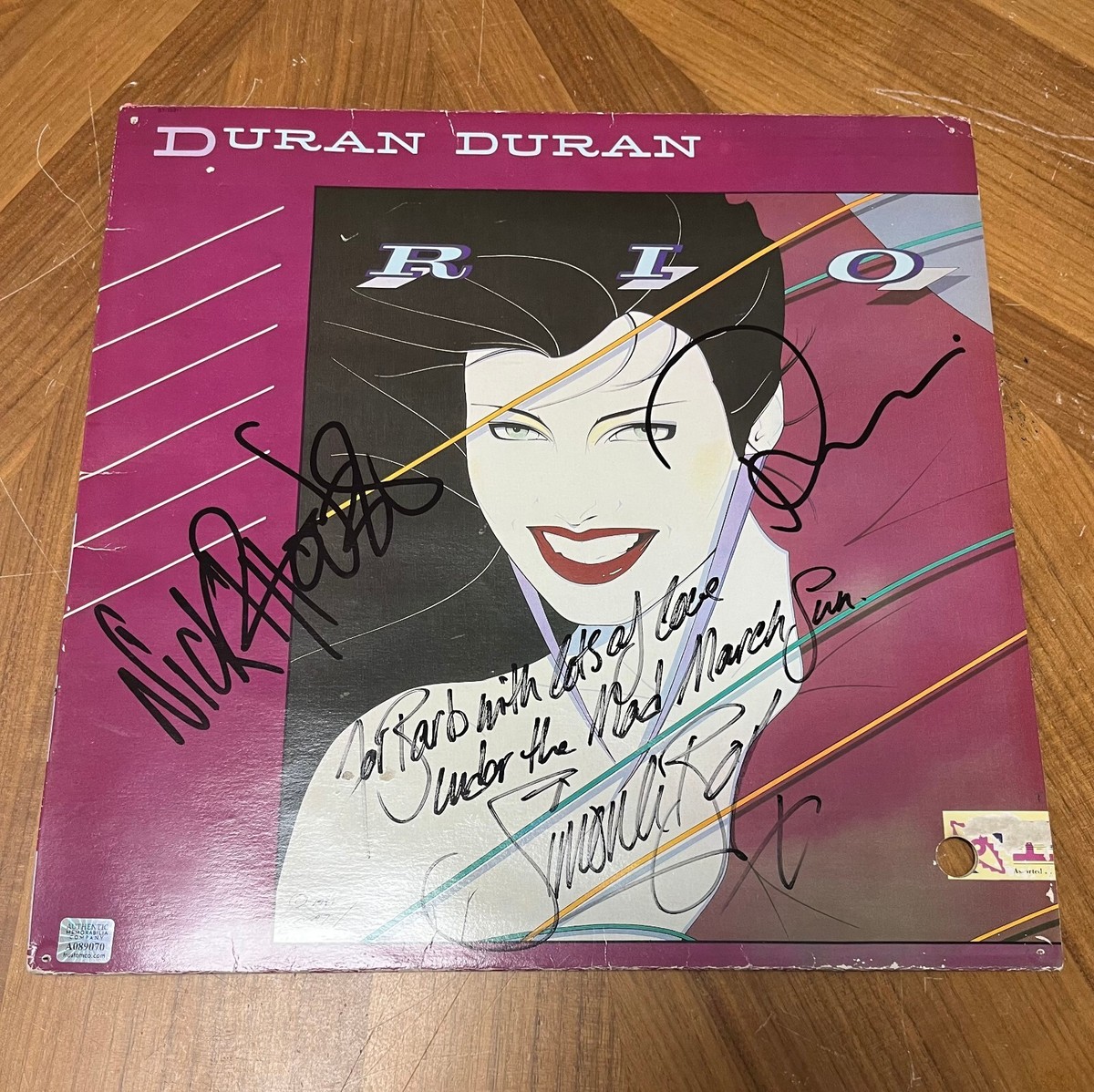 DURAN DURAN * signed album * RIO * SIMON LE BON, NICK & ROGER * 1