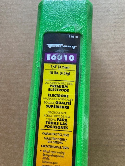 Forney 31201 E6011 Schweißstab 1/8" (3,2 Mm) - 0,5 Kg Packung, Für Tiefe Penetration