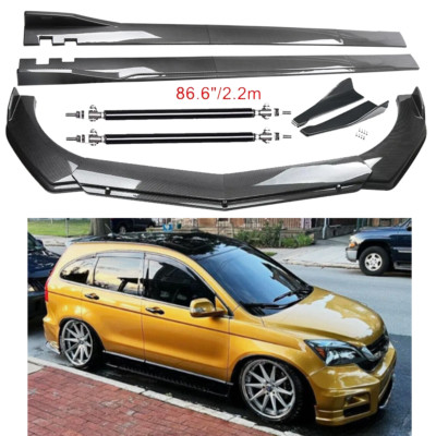 For Honda Pilot 03-23 Carbon Fiber Front Bumper Lip Spoiler Side Skirt Body Kits