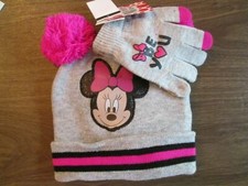 NWT Disney Minnie Mouse hat/gloves Sz 4-6X