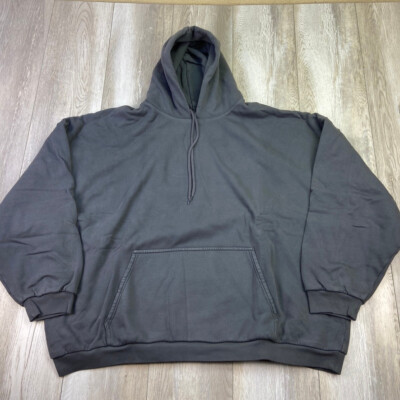 Yeezy Gap Hoodie MEns XL Gray Oversized LA H18 Hooded Logo